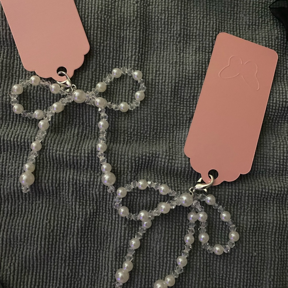 Elegant Fashion Shoe Charm Set. Pearl, Crystal, and Tuille. New